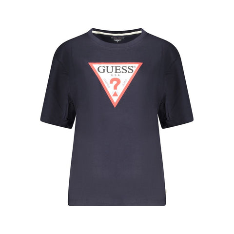 Guess Jeans Blue Cotton Women T-Shirt