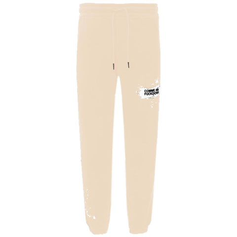 Comme Des Fuckdown Beige Cotton Men Sweatpant