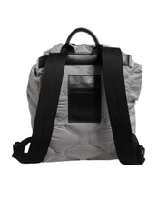 Dolce & Gabbana Gray Milano Print Drawstring Travel Backpack Bag