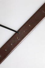Dolce & Gabbana Brown Classic Gold Metal Logo Buckle Men Belt