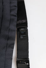 Dolce & Gabbana Dark Blue 100% Silk Belt Waist Cummerbund