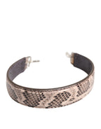 Dolce & Gabbana Beige Exotic Leather Handbag Accessory Shoulder Strap