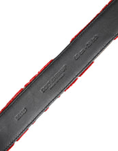 Dolce & Gabbana Red Viscose Silver DG Logo Metal Buckle Belt