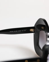 Dolce & Gabbana Black White PIED DE POULE Print Oversized Shades Sunglasses