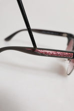 Dolce & Gabbana Black Pink Mirrored Cat Eye DG6109 Sequined Sunglasses