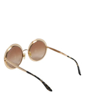 Dolce & Gabbana Gold Brown Gradient Round Frame DG2179 Eyewear Sunglasses