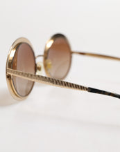 Dolce & Gabbana Gold Brown Gradient Round Frame DG2179 Eyewear Sunglasses