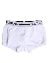 Dolce & Gabbana White Cotton Stretch Regular Boxer Underwear