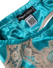 Dolce & Gabbana Green Floral Lace Silk Non Wire Bra Underwear