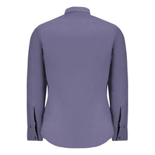 Blue Cotton Men Shirt Hugo Boss
