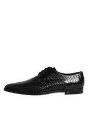 Dolce & Gabbana Black Leather Lace Up Dress Men Derby Shoes