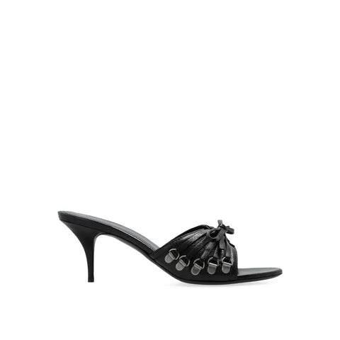 Cagole 70 Leather Sandals Balenciaga