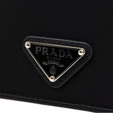 Prada Nylon And Leather Card Holder