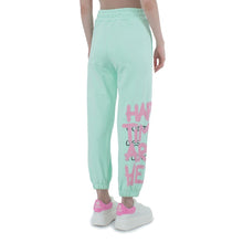 Comme Des Fuckdown Green Cotton Women Trouser