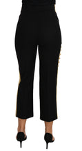 Military Embellished Pants Black Gold Dress Pant Dolce & Gabbana