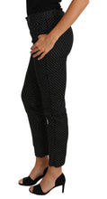 Black Dress Polka Dot Cropped Straight Pants Dolce & Gabbana