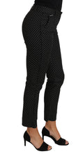 Black Dress Polka Dot Cropped Straight Pants Dolce & Gabbana