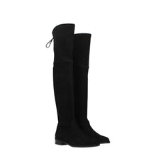 Stuart Weitzman Black Leather Over The Knee