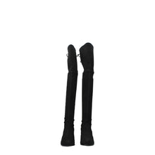 Stuart Weitzman Black Leather Over The Knee