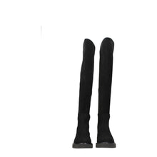 Stuart Weitzman Black Leather Over The Knee