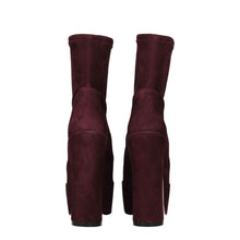 Stuart Weitzman Purple Leather Ankle Boots