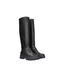 Max Mara Black Leather Over The Knee