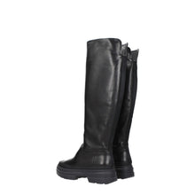 Max Mara Black Leather Over The Knee