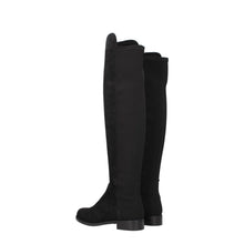 Stuart Weitzman Black Leather Over The Knee