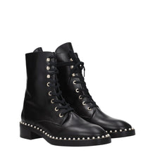 Stuart Weitzman Black Leather Ankle Boots