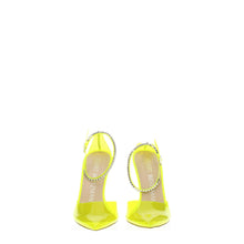 Stuart Weitzman Yellow Pvc Stiletto Heels Sandals