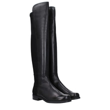 Stuart Weitzman Black Leather Over The Knee