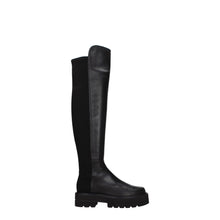 Stuart Weitzman Black Leather Over The Knee