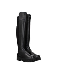 Stuart Weitzman Black Leather Over The Knee