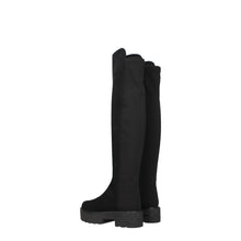 Stuart Weitzman Black Leather Over The Knee
