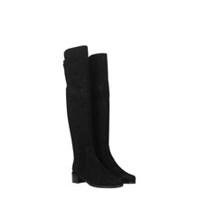 Stuart Weitzman Black Leather Over The Knee