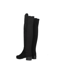Stuart Weitzman Black Leather Over The Knee