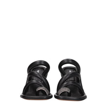 Ambush Black Leather Stiletto Heels Sandals