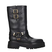 Celine Gold Leather Ankle Boots