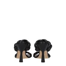 Stuart Weitzman Black Leather Stiletto Heels Sandals