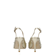 Stuart Weitzman Gold Leather Stiletto Heels Sandals