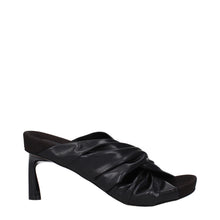 Stella McCartney Black Leather Stiletto Heels Sandals