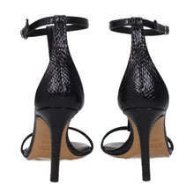 Isabel Marant Black Leather Stiletto Heels Sandals
