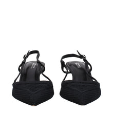 Isabel Marant Black Fabric Mid Heel Pumps