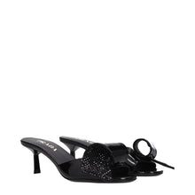 Prada Black Leather Sandals