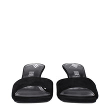 The Attico Black Leather Platforms