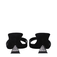 The Attico Black Leather Platforms