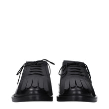 Max Mara Black Leather Oxfords And Derbies
