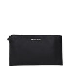 Michael Kors Black Leather Clutch Bag