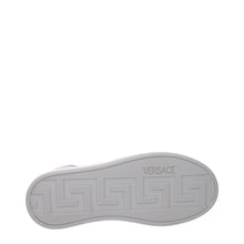 Versace White Leather Low Tops