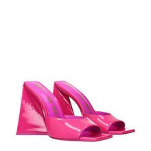 The Attico Pink Leather Platforms